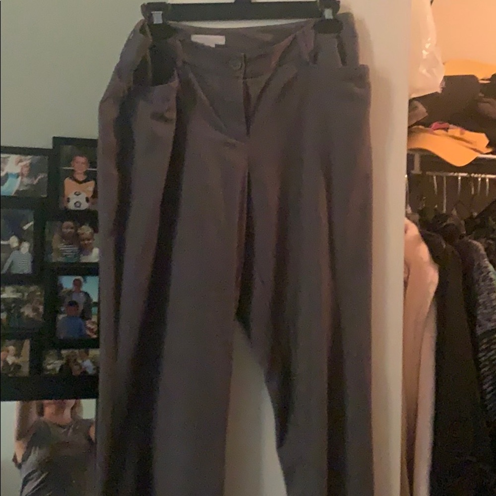 Grey suit pants